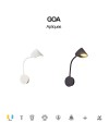 GOA * APLIQUE LED BRAZO LECTOR 6W 3000K NEGRO